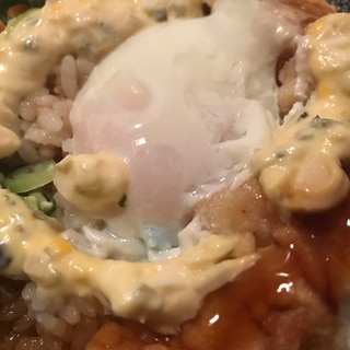 一口で天国行きwタルタル鳥天丼！